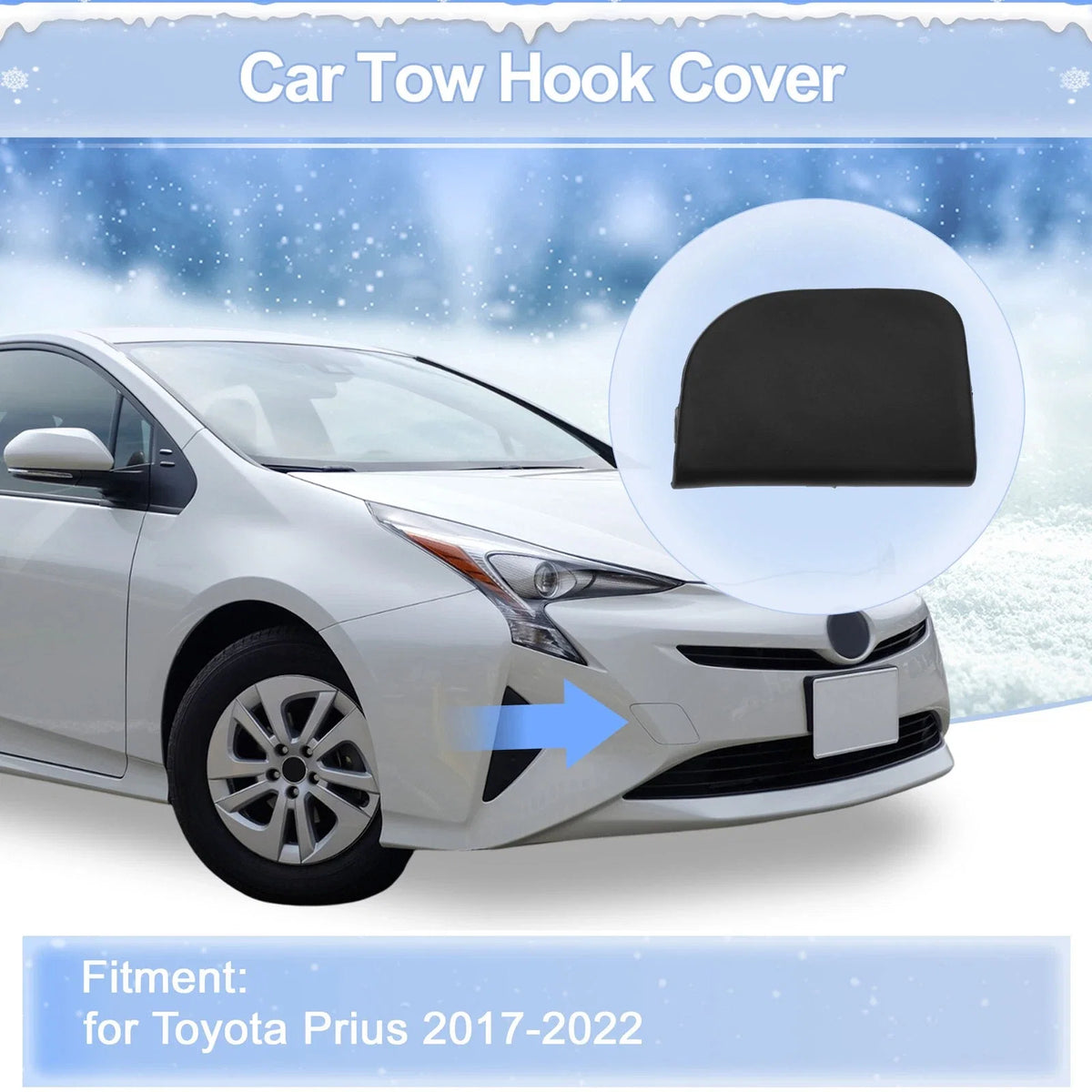 Tow Hook Cover Cap for Toyota Avensis (2008–2011) No. 5328605901
