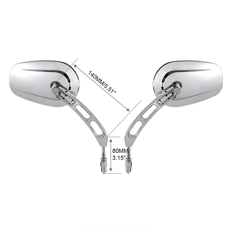 Rearview Mirrors for Harley Touring, Street Glide, Softail, Sportster, Dyna