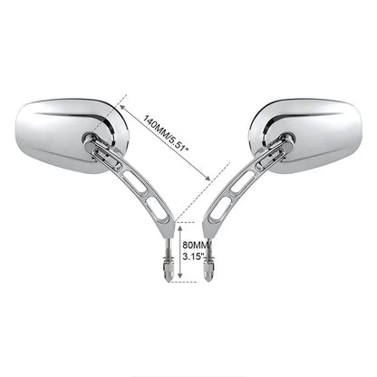 Rearview Mirrors for Harley Touring, Street Glide, Softail, Sportster, Dyna