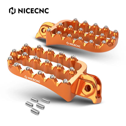 Set of 2 NiceCNC Forged Flat Foot Pegs for KTM 390 Adventure (2020–2024)