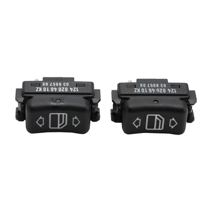 2X Console Power Window Switch for Mercedes Benz W124 S126 W190 (A1248204510, A1248204610)
