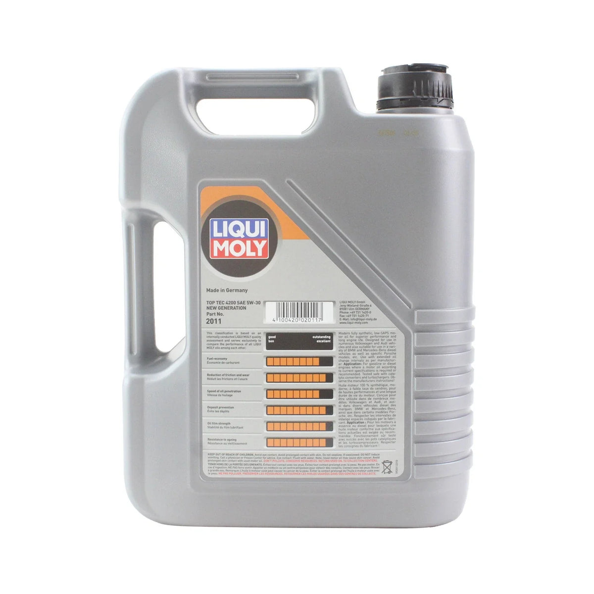 Liqui Moly Top Tec 4200 5W30 Engine Oil Change Kit for Q7 Touareg (2007–2015)