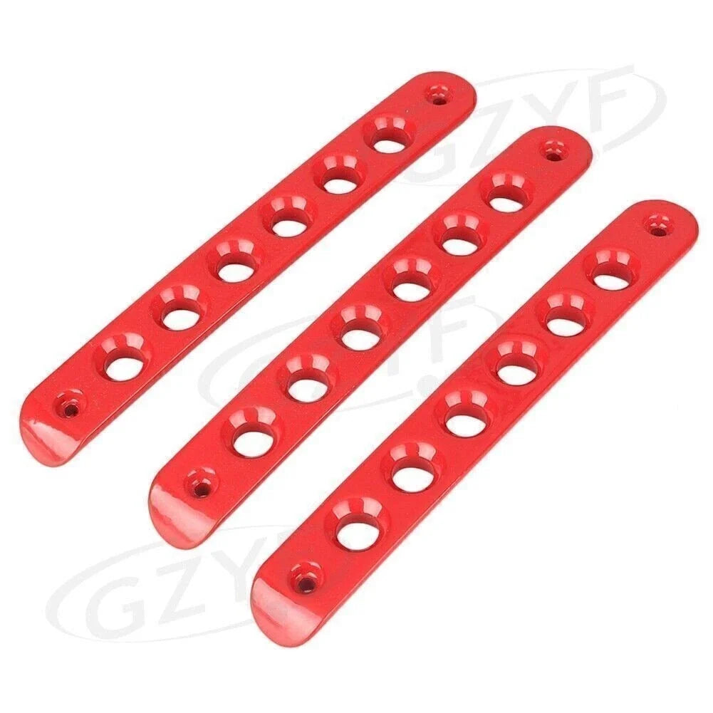 Red Door Handles Tailgate Aluminum Trim Inserts for Jeep Wrangler JK (2007–2016)