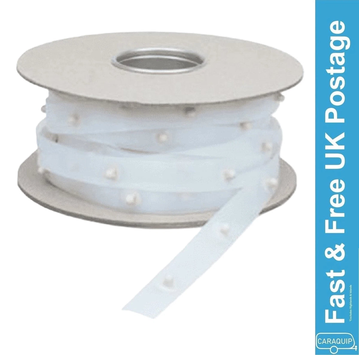 50M Swish Visa Curtain Popper Tape for Caravan Motorhome Campervan (SW800)