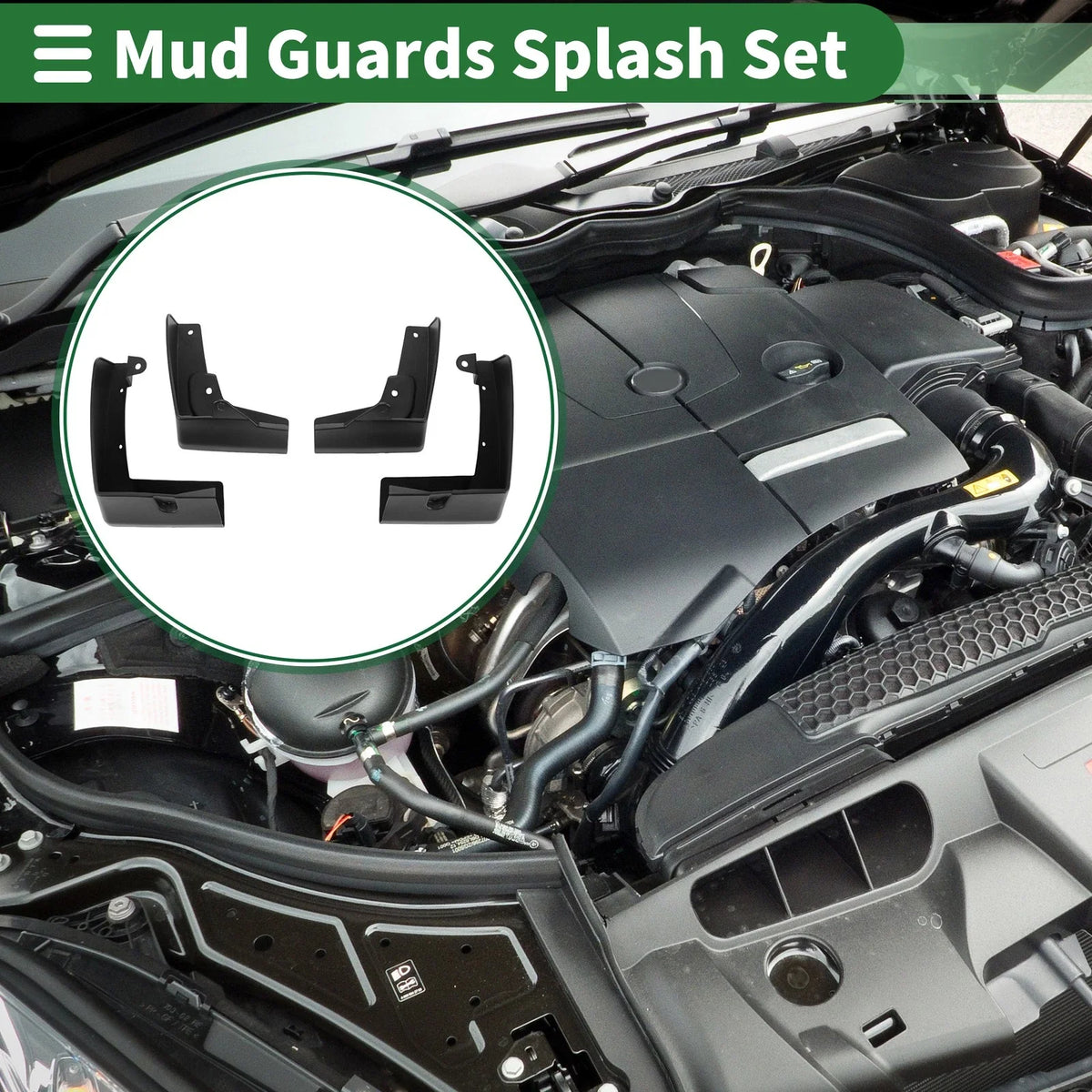 Set of 4 Mud Flaps Splash Guards for Nissan Maxima (2016–2019)