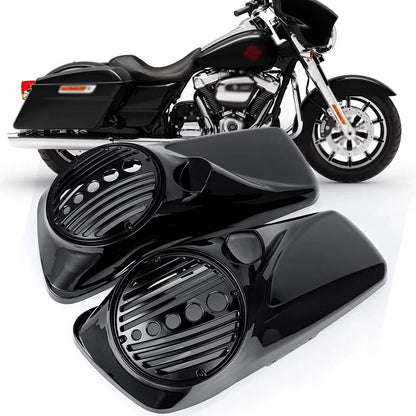 8" Speaker Lids with Tweeter Port for Harley Touring Glide FLTR FLHT (2014–2023)