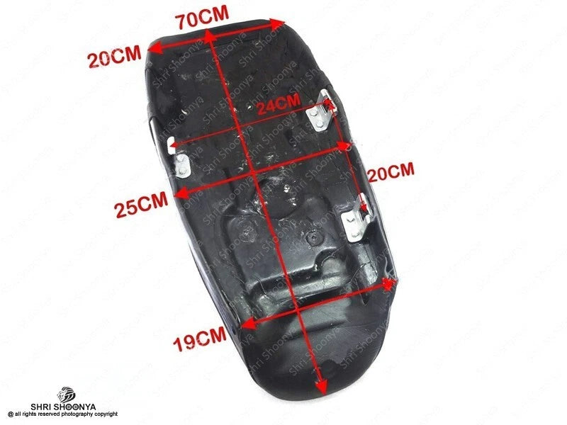 Double Seat Faux Leather Cover & Hard Foam Base for Yamaha RD350