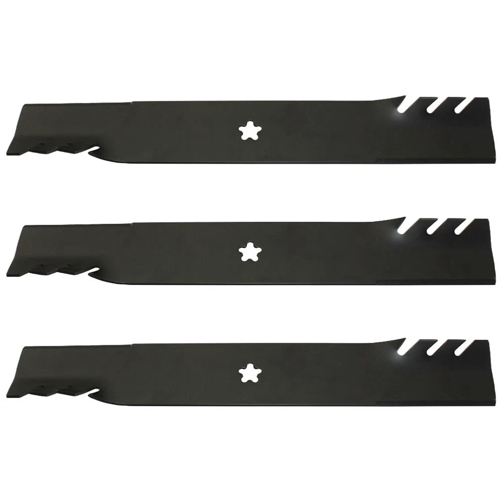 3X Toothed Mower Blades for Poulan 