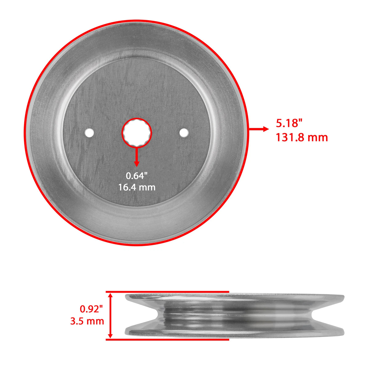 Spindle Assembly Pulley for Husqvarna YTH 1452 XP (2015–2015) SD104A2031