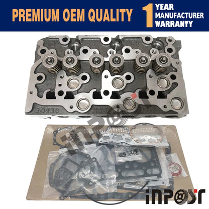 Complete Cylinder Head & Gasket Set for Kubota KX91-3 U35 L3130GST (D1503)