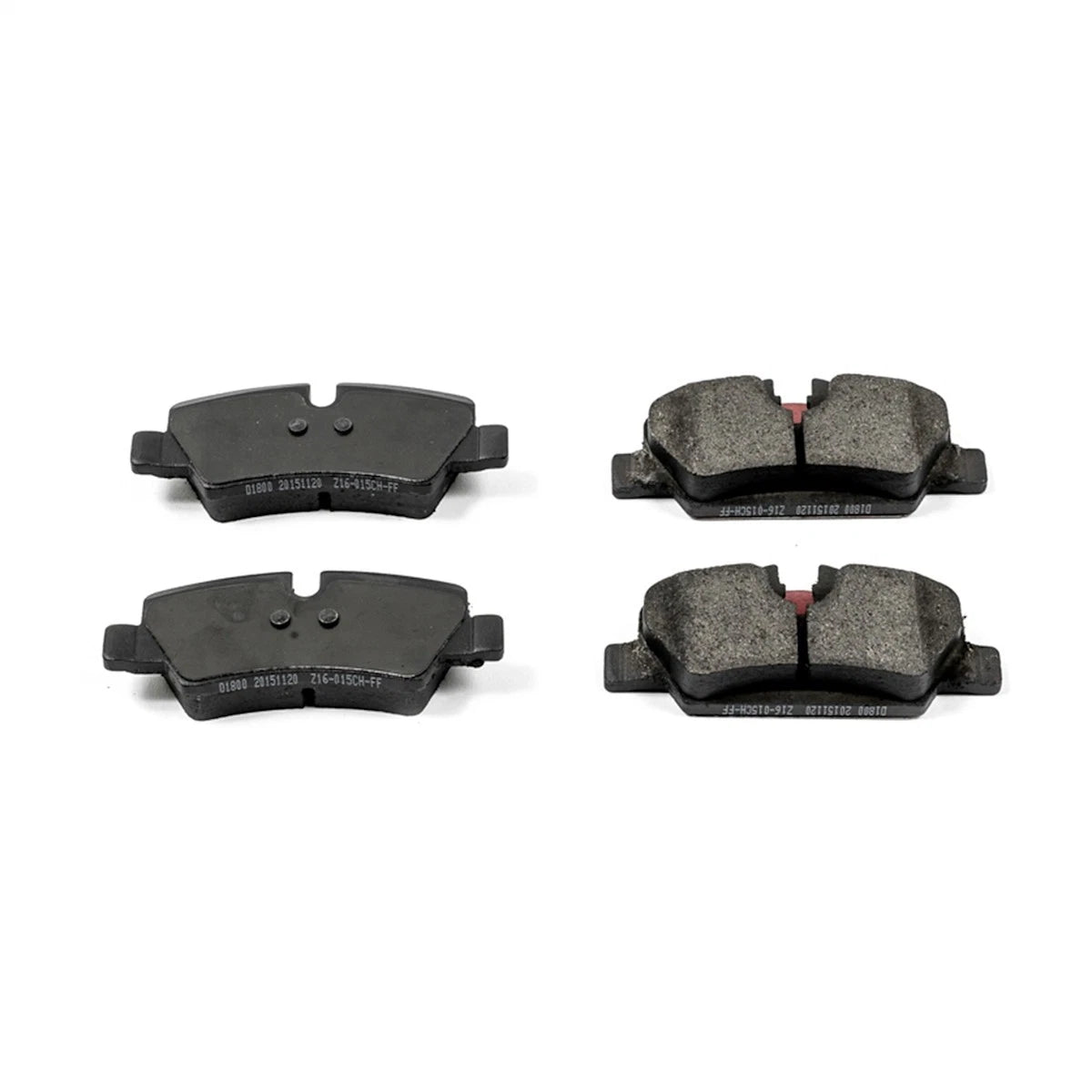 2X Powerstop Brake Pad Sets Rear for Mini Cooper (2014–2022) 16-1800, EHT1800H