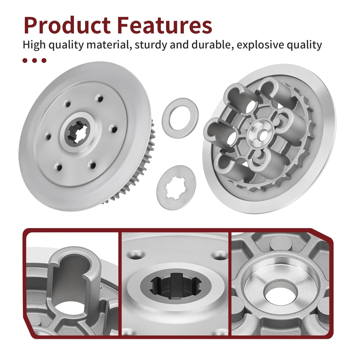 Clutch Pressure Plate Inner Hub & Lock Washer for Suzuki RM250 (1996–2006)