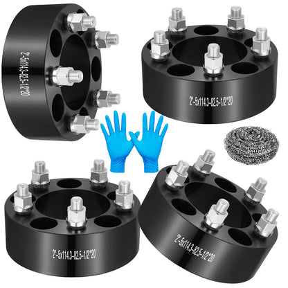 2-Inch 5x4.5 Wheel Spacers for Ford Mustang Jeep Wrangler (2005–2017)