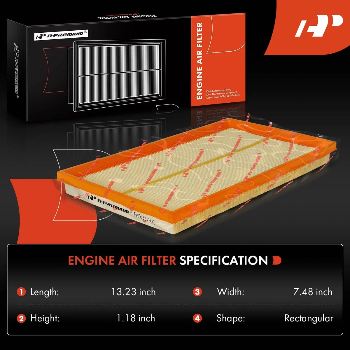 2X Engine Air Filter for Mercedes-Benz CLK430 (1999–2003)