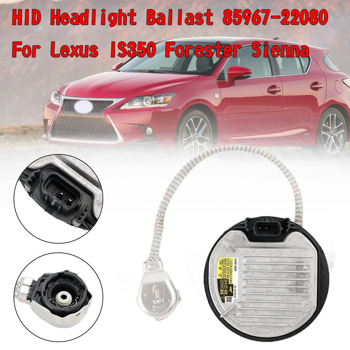 HID Headlight Ballast for Lexus IS350 (2006–2013) 85967-22080, 85967-45010, 85967-02010