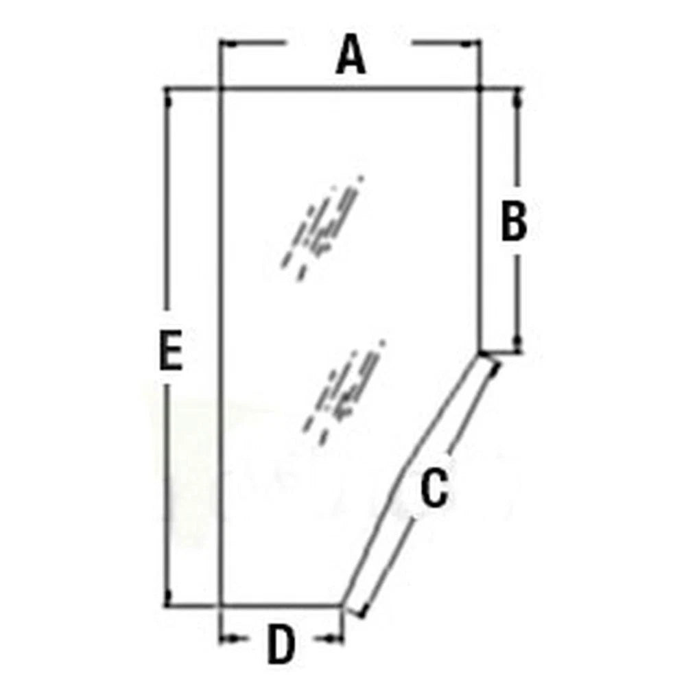 Door Glass for Kubota M105S M4900 M5700 M6800 M8200 M9000 M95S