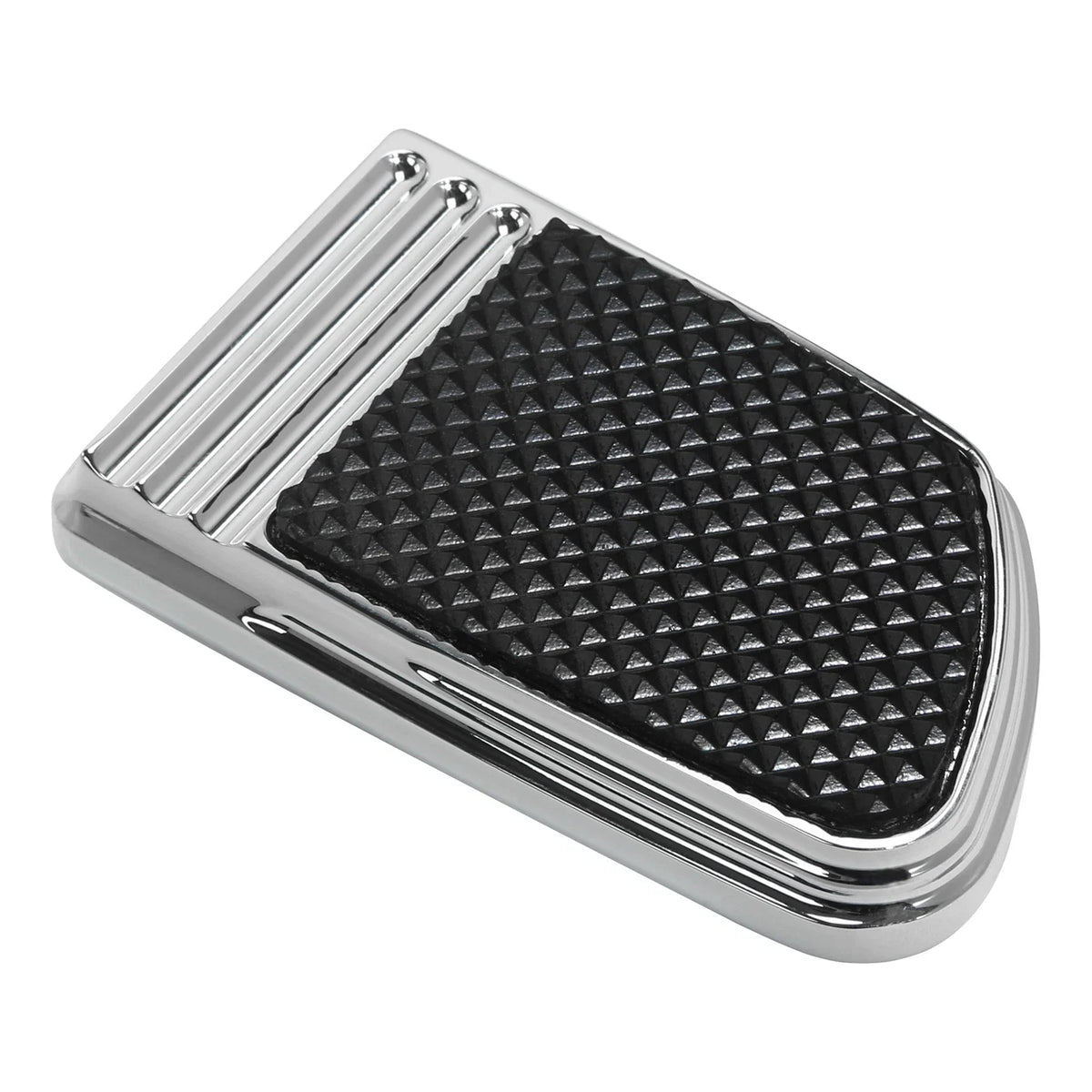 Chrome Brake Pedal Pad for Harley Dyna (1993–2017), Softail (1984–2017), Sportster XL (2014–2022)