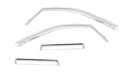 Chrome In-Channel Rain Guards for Ford F250 F350 (2017–2022) 17-22F250CrewChrome