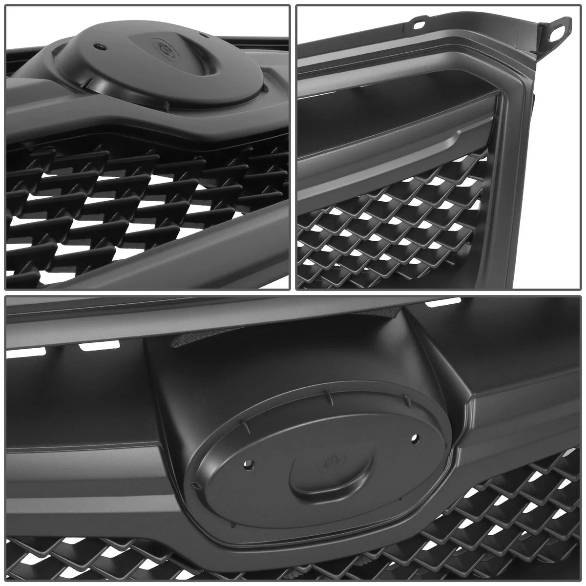 Front Bumper Grille Assembly for Subaru XV Crosstrek (2013–2015) Matte Black