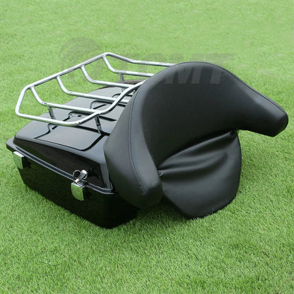 Chopped Trunk Backrest + Luggage Rack for Harley Touring (1997–2013)