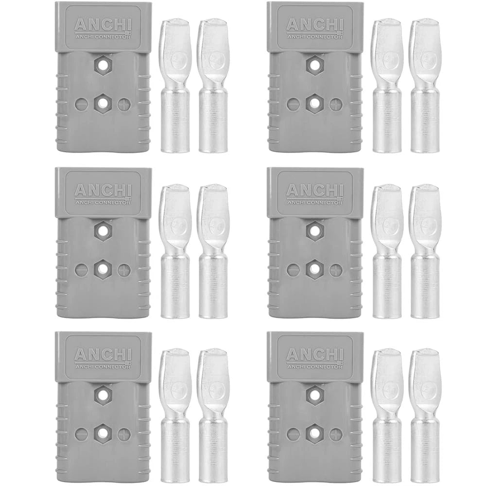 350A Forklift Battery Connector 2/0 AWG Gray 350A 600V Plug (No Years Specified)