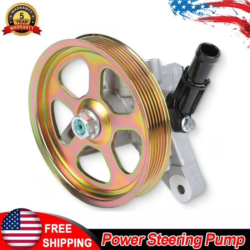 Power Steering Pump w/Pulley for Honda Odyssey Acura MDX Pilot (2003–2013) 21-5442, 56110PVJA01, 56110RDJA01, 56110RDJA02, 56110RGLA02