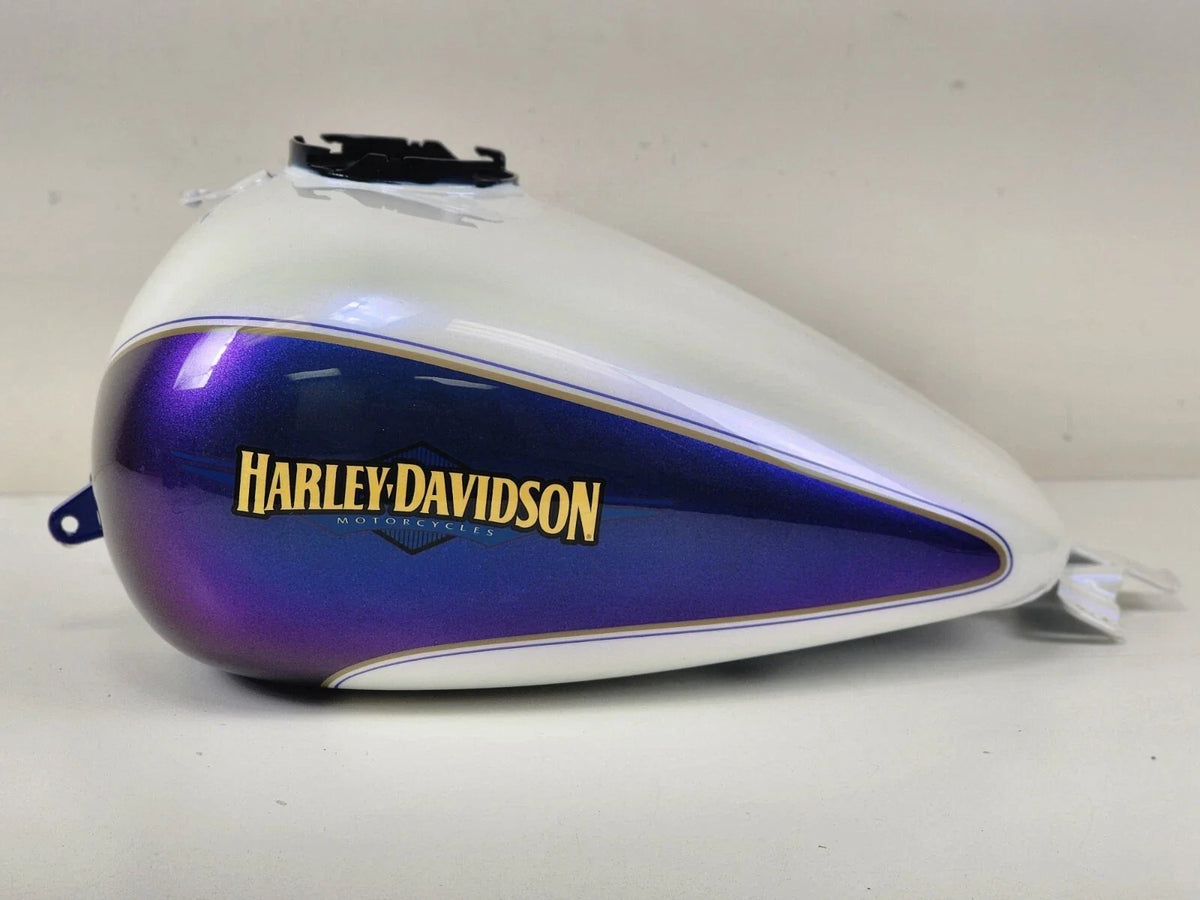 Gas Fuel Tank for Harley Electra Glide (2010) 61356-10DBW White Ice Black Pearl