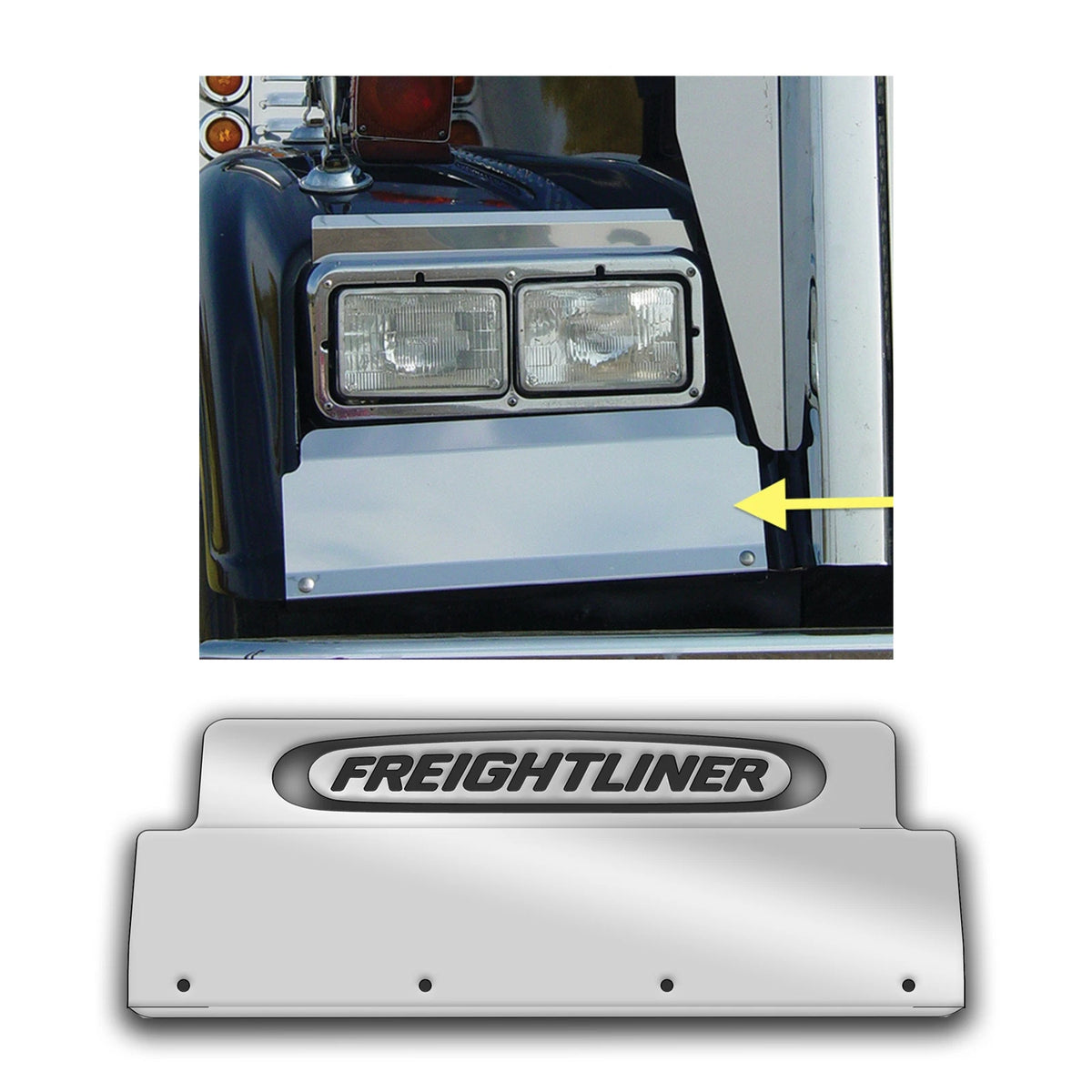 Set of 2 Fender Guards for Freightliner Classic FLD
