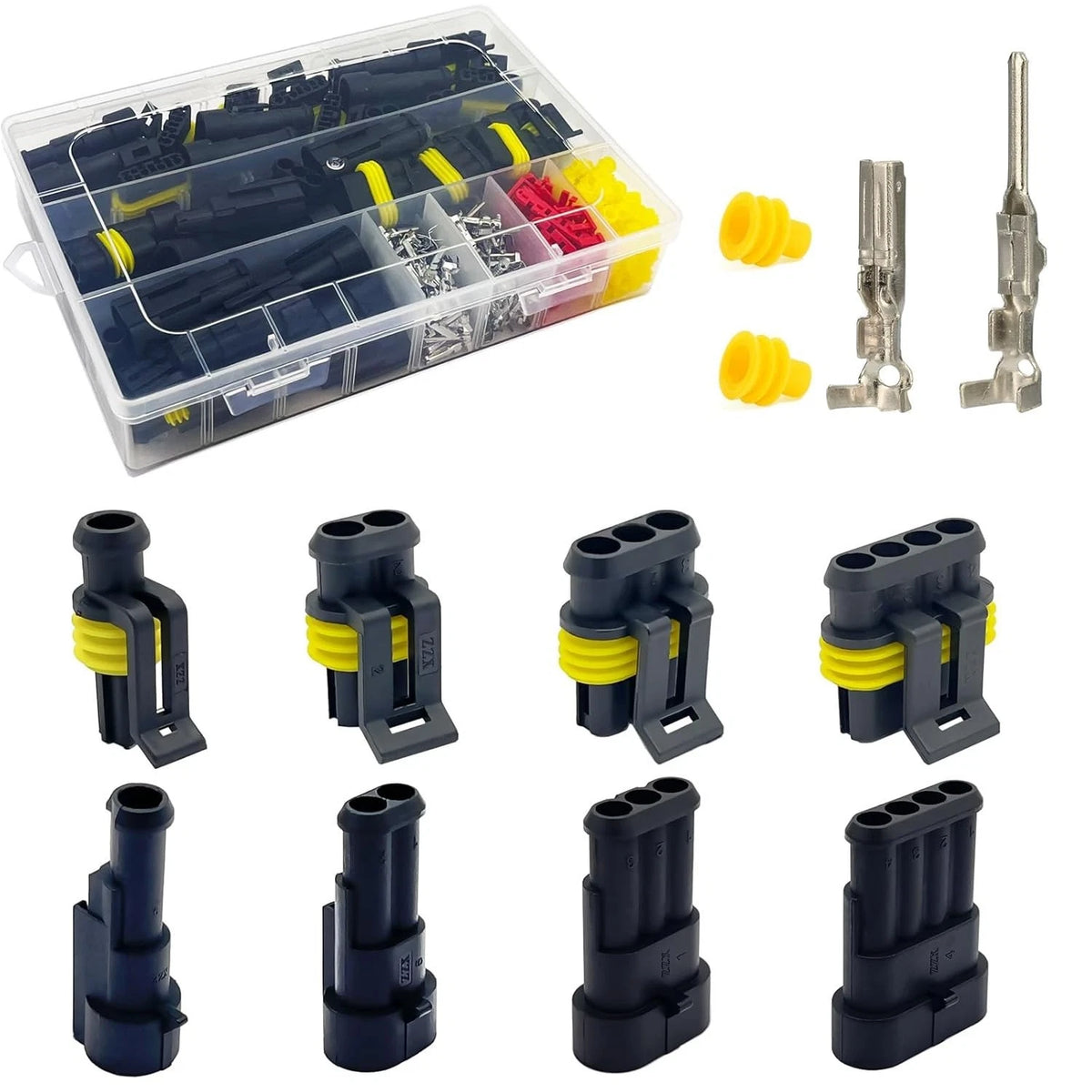 352-Pcs Waterproof Electrical Wire Terminal Kit for Vehicles
