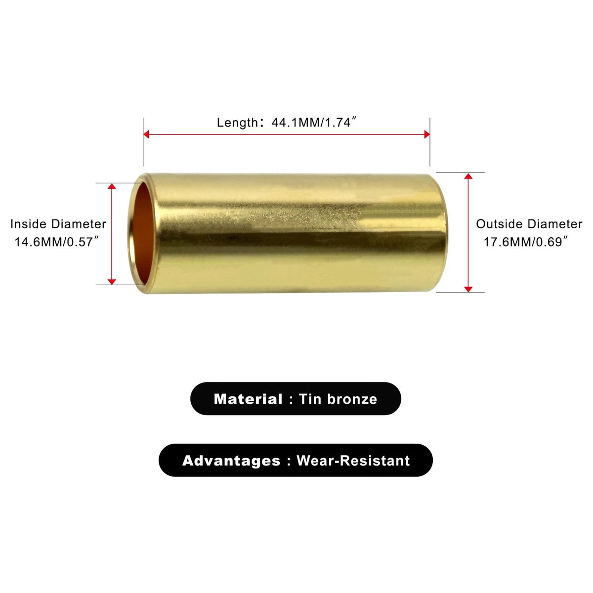 Set of 4 Leaf Spring Bushings for Trailer (K7129100)
