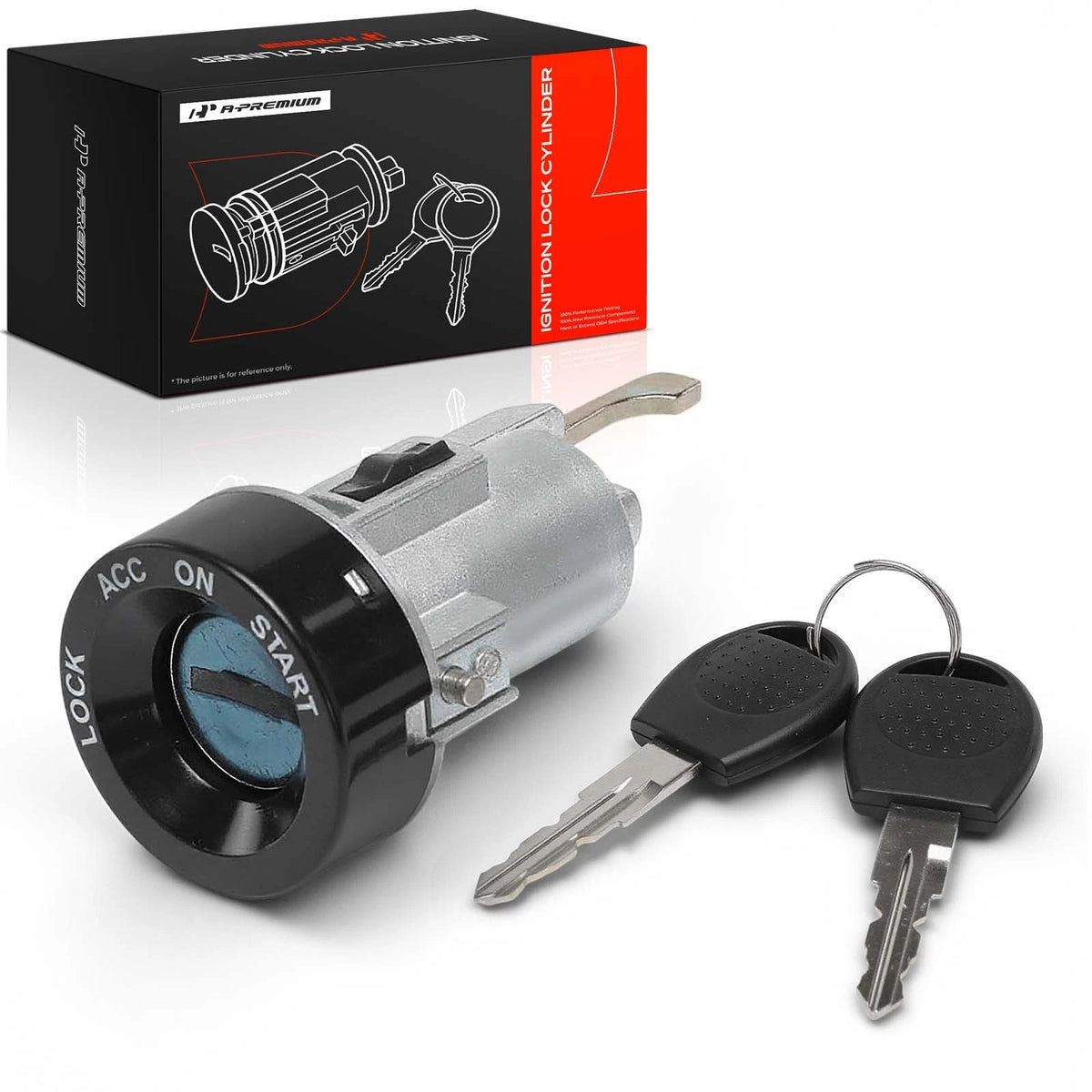 Ignition Lock Cylinder w/ Keys for Chevy Aveo, Suzuki Forenza (2004–2011) 3710085Z20, 93740298, 96414708, US449L, US439L