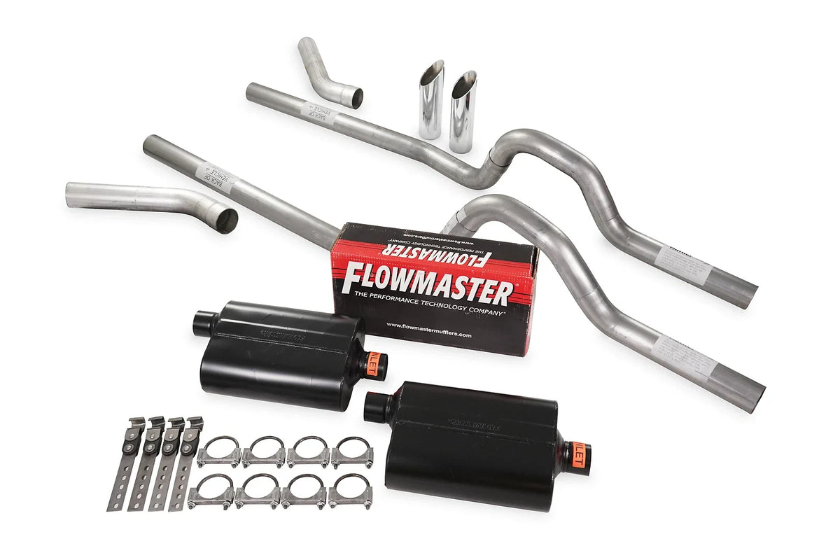 Dual Exhaust Kit for 1980–1986 Ford F-Series 3" Flowmaster Super 40