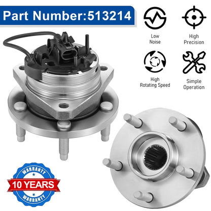 Front Wheel Hub Bearing Pair for Chevy Cobalt HHR Malibu Pontiac G6 Aura (2004–2010)