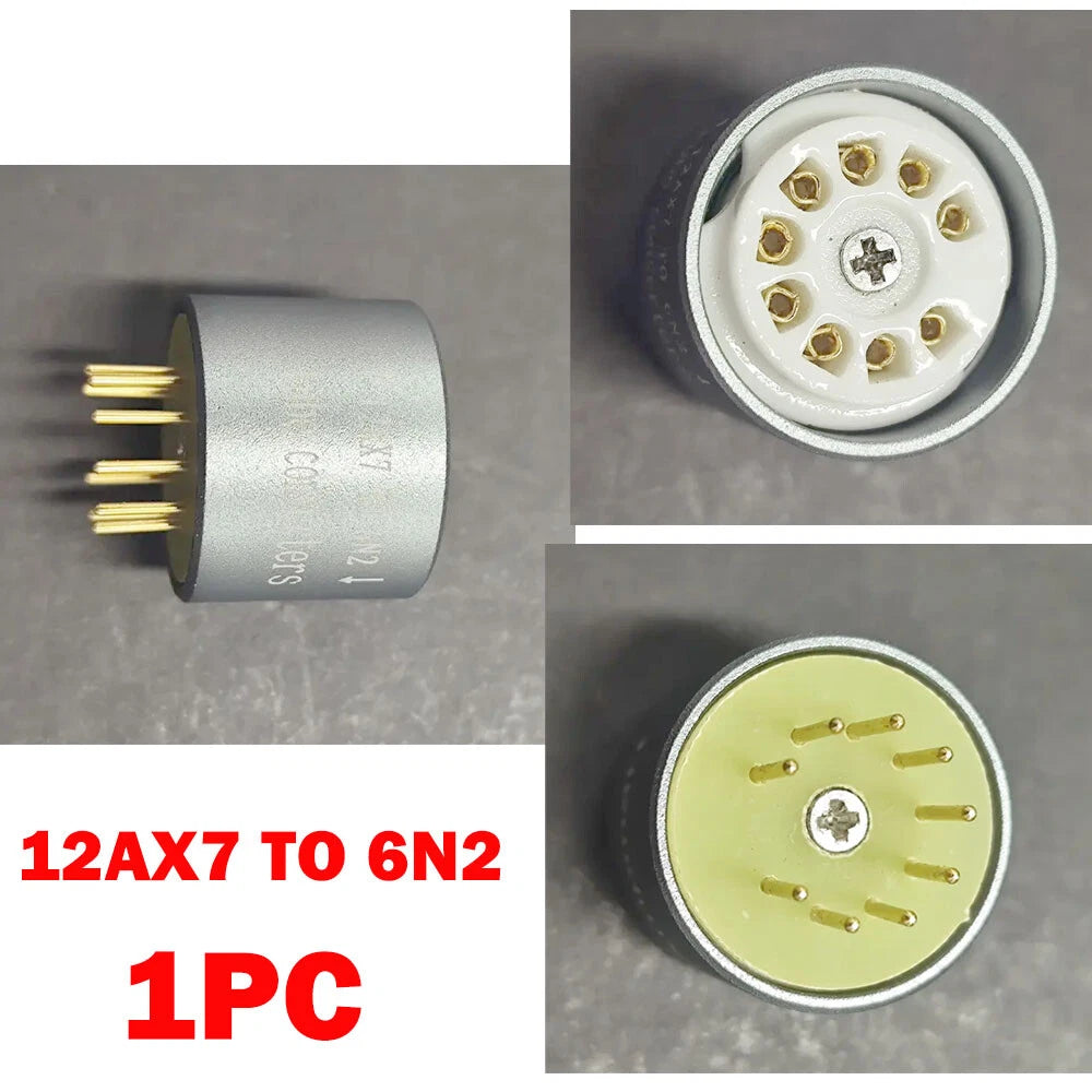 1PC ECC83 12AX7 to 6N2 Vacuum Tube Amplifier Convert Socket Adapter