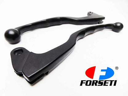 Black Forseti Front Brake & Clutch Lever Set for Yamaha DT400 (77-81)