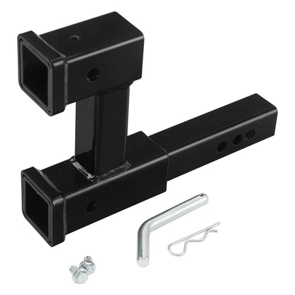 Dual 2" Trailer Hitch Receiver Extender Adapter for Tow Truck (4000LB)