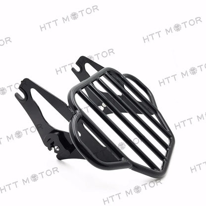Gloss Black Detachable Luggage Rack for Harley Road King Street Glide (2009–2016)