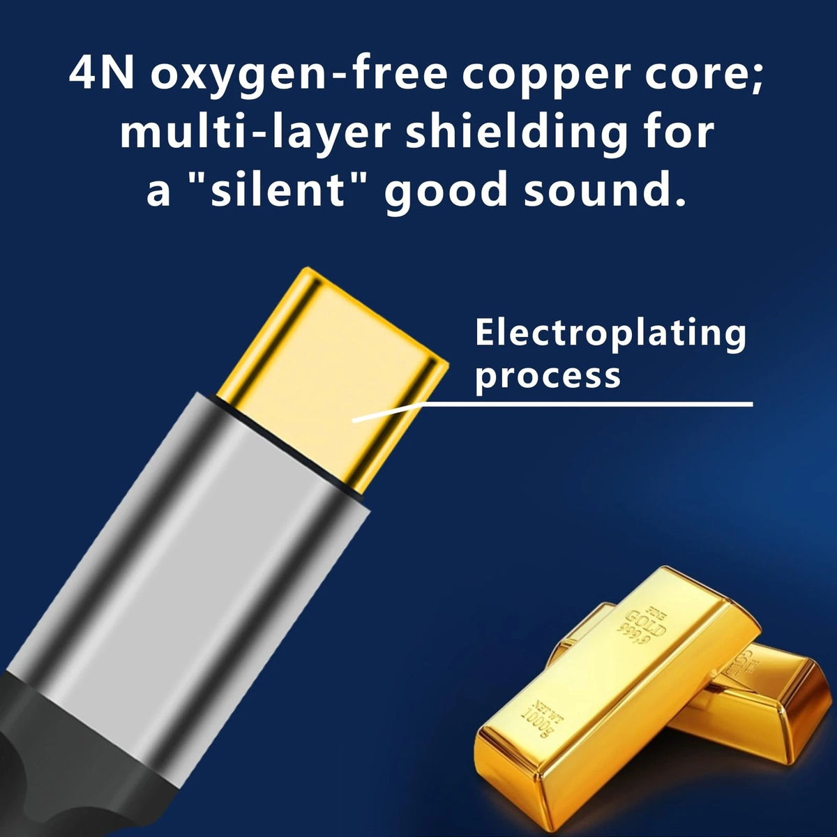 USB C to 2 RCA Audio Cable for Type C Devices (6.5FT)