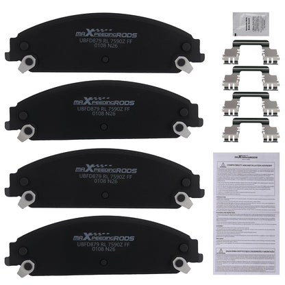 Front Ceramic Brake Pads Kit for Chrysler 200 300 Dodge Caliber Challenger (2011–2019) D1058