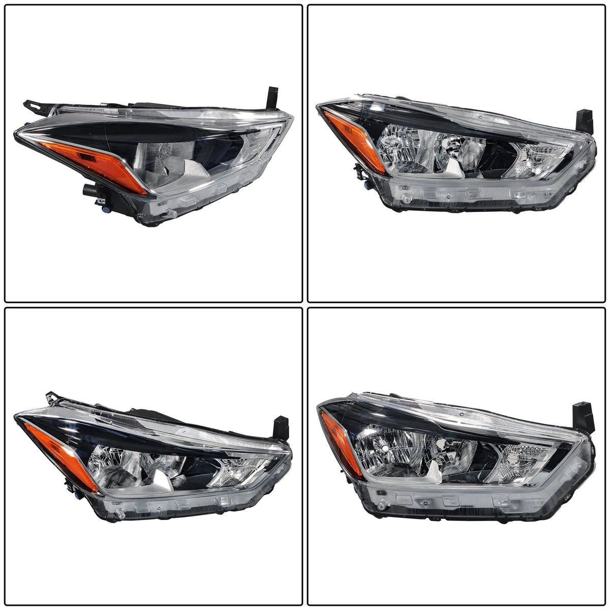 Headlight Halogen Clear Lens Right Side for Nissan Kicks (2018–2020) BCK21450K, 260105RL0A
