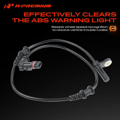 2X Front ABS Wheel Speed Sensor for Mercedes-Benz C280 C350 C32 AMG (2001–2007) - 2035400417, 0986594543, ALS380
