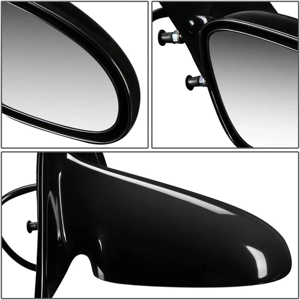 Set of 2 Door Mirrors for Saturn SL1 (1996–2002) PLX-M0-2010232-CL360A1, GM1320207, GM1321207