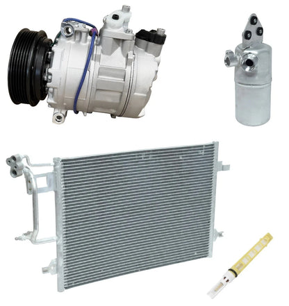 A/C Compressor Kit w Condenser for Audi A6 Quattro 2.7L (2001–2004)