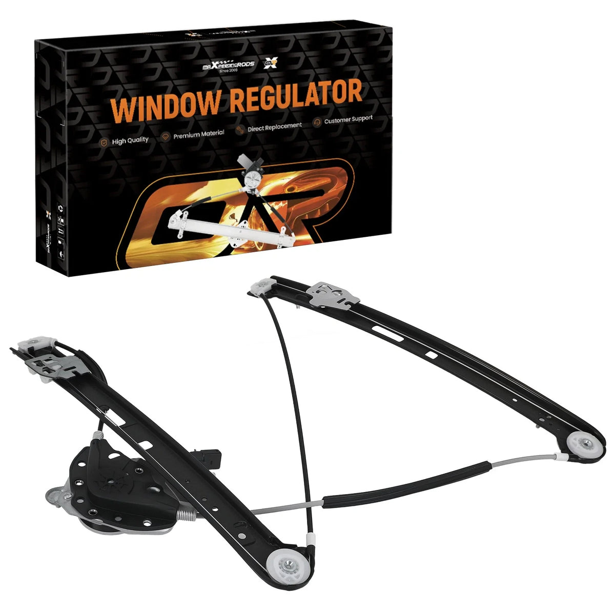 Front Right Window Regulator with Motor for BMW E46 320i 323i 325i 328i 330i (1999–2005)