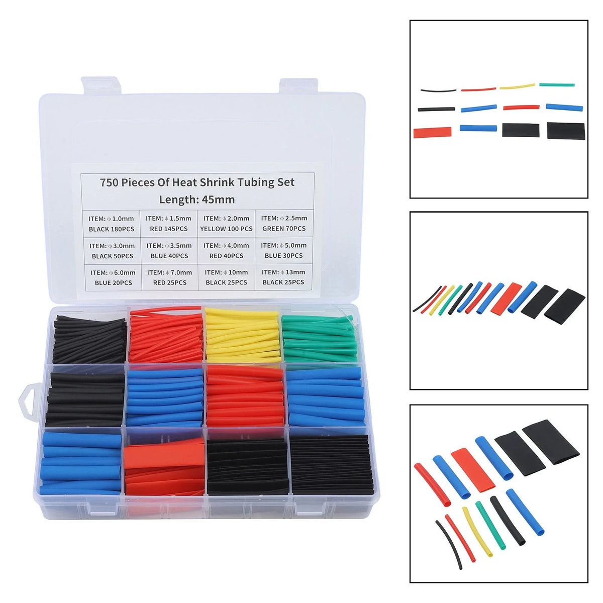 Heat Shrink Tubing Assortment Kit 280pcs for Electrical Wire Protection