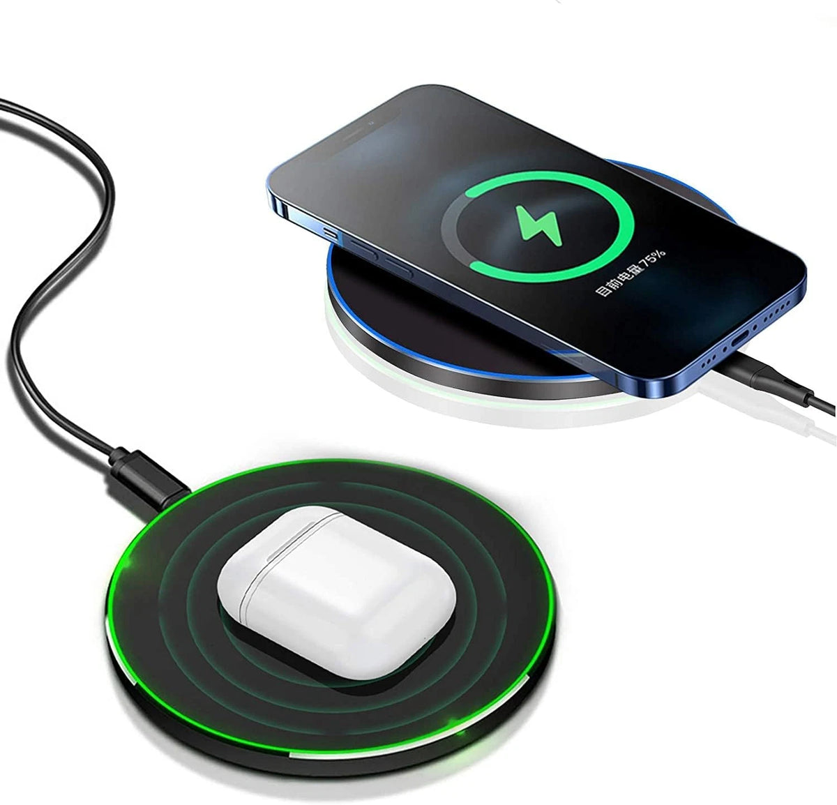 Wireless Fast Charger Pad Dock for Samsung Phones (2015–2023)