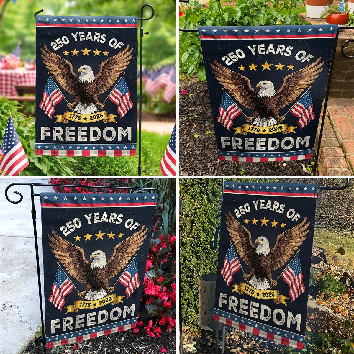 12x18 Garden Flag for America USA (250th Anniversary)