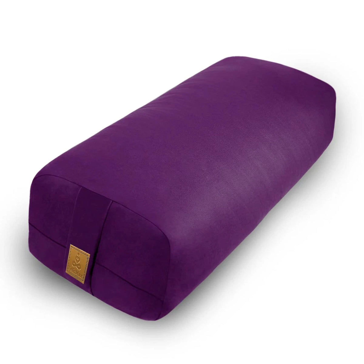 Yoga Bolster Pillow for Meditation (26x10.5x5.5in, Purple)
