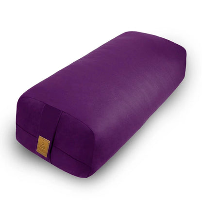 Yoga Bolster Pillow for Meditation (26x10.5x5.5in, Purple)