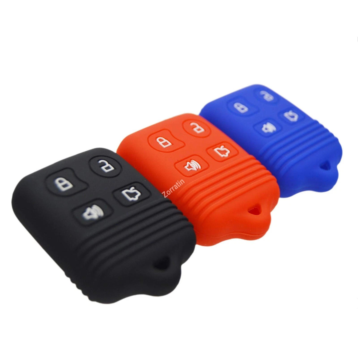Silicone Key Fob Case Covers for Ford Lincoln Mercury (4 Button)